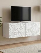 vidaXL Стенно монтиран ТВ шкаф 785 x 41 x 30 см Бяло