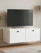 vidaXL Стенно монтиран ТВ шкаф 785 x 41 x 30 см Бяло