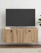 vidaXL Стенно монтиран ТВ шкаф 785 x 41 x 30 см Дъб артизан