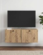 vidaXL Стенно монтиран ТВ шкаф 785 x 41 x 30 см Дъб артизан