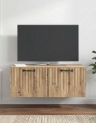 vidaXL Стенно монтиран ТВ шкаф 785 x 41 x 30 см Дъб артизан