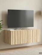 vidaXL Стенно монтиран ТВ шкаф 785 x 41 x 30 см Дъб сонома