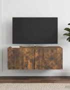 vidaXL Стенно монтиран ТВ шкаф 785 x 41 x 30 см Опушен дъб