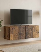 vidaXL Стенно монтиран ТВ шкаф 785 x 41 x 30 см Старо дърво