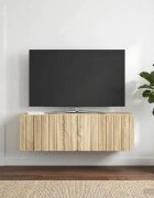 vidaXL Стенно монтиран ТВ шкаф 98 x 31 x 30 см Дъб сонома