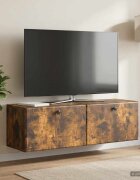 vidaXL Стенно монтиран ТВ шкаф 98 x 31 x 30 см Опушен дъб