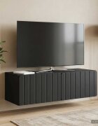 vidaXL Стенно монтиран ТВ шкаф 98 x 41 x 30 см Черно