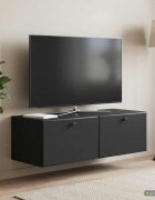 vidaXL Стенно монтиран ТВ шкаф 98 x 41 x 30 см Черно