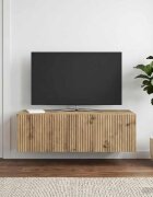 vidaXL Стенно монтиран ТВ шкаф 98 x 41 x 30 см Дъб артизан