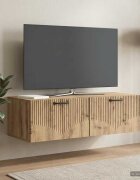 vidaXL Стенно монтиран ТВ шкаф 98 x 41 x 30 см Дъб артизан