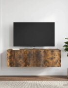 vidaXL Стенно монтиран ТВ шкаф 98 x 41 x 30 см Опушен дъб