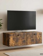 vidaXL Стенно монтиран ТВ шкаф 98 x 41 x 30 см Опушен дъб