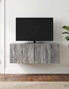 vidaXL Стенно монтиран ТВ шкаф 98 x 41 x 30 см Сив Сонома