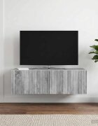 vidaXL Стенно монтиран ТВ шкаф 98 x 41 x 30 см Сива сонома