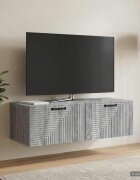 vidaXL Стенно монтиран ТВ шкаф 98 x 41 x 30 см Сива сонома