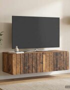 vidaXL Стенно монтиран ТВ шкаф 98 x 41 x 30 см Старо дърво
