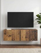 vidaXL Стенно монтиран ТВ шкаф 98 x 41 x 30 см Старо дърво
