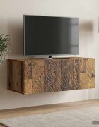 vidaXL Стенно монтиран ТВ шкаф 98 x 41 x 30 см Старо дърво