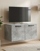 vidaXL Стенно монтиран ТВ шкаф Бетонно сиво 595 x 31 x 30 см