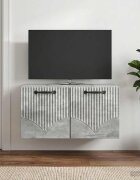 vidaXL Стенно монтиран ТВ шкаф Бетонно сиво 595 x 41 x 30 см