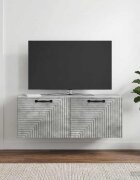 vidaXL Стенно монтиран ТВ шкаф Бетонно сиво 785 x 31 x 30 см