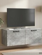 vidaXL Стенно монтиран ТВ шкаф Бетонно сиво 785 x 31 x 30 см