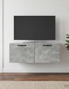 vidaXL Стенно монтиран ТВ шкаф Бетонно сиво 785 x 41 x 30 см