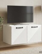 vidaXL Стенно монтиран ТВ шкаф Бял гланц 595 x 41 x 30 см