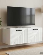 vidaXL Стенно монтиран ТВ шкаф Бял гланц 785 x 41 x 30 см