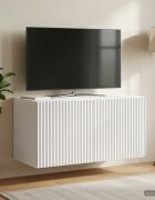 vidaXL Стенно монтиран ТВ шкаф Бяло 595 x 31 x 30 см