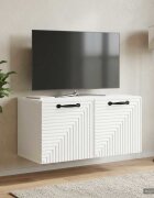 vidaXL Стенно монтиран ТВ шкаф Бяло 595 x 31 x 30 см
