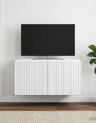 vidaXL Стенно монтиран ТВ шкаф Бяло 595 x 41 x 30 см