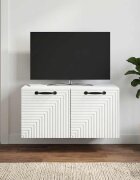 vidaXL Стенно монтиран ТВ шкаф Бяло 595 x 41 x 30 см