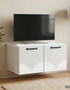 vidaXL Стенно монтиран ТВ шкаф Бяло 595 x 41 x 30 см