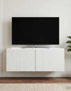 vidaXL Стенно монтиран ТВ шкаф Бяло 785 x 31 x 30 см