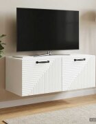 vidaXL Стенно монтиран ТВ шкаф Бяло 785 x 41 x 30 см