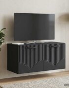 vidaXL Стенно монтиран ТВ шкаф Черно 595 x 31 x 30 см