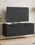 vidaXL Стенно монтиран ТВ шкаф Черно 785 x 31 x 30 см