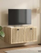 vidaXL Стенно монтиран ТВ шкаф Дъб сонома 595 x 31 x 30 см