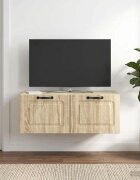 vidaXL Стенно монтиран ТВ шкаф Дъб сонома 785 x 41 x 30 см