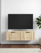 vidaXL Стенно монтиран ТВ шкаф Дъб сонома 98 x 31 x 30 см