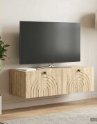 vidaXL Стенно монтиран ТВ шкаф Дъб сонома 98 x 41 x 30 см