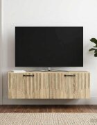 vidaXL Стенно монтиран ТВ шкаф Дъб сонома 98 x 41 x 30 см