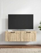 vidaXL Стенно монтиран ТВ шкаф Дъб сонома 98 x 41 x 30 см