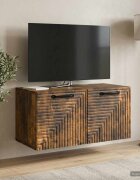 vidaXL Стенно монтиран ТВ шкаф Опушен дъб 595 x 31 x 30 см