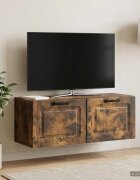 vidaXL Стенно монтиран ТВ шкаф Опушен дъб 785 x 31 x 30 см