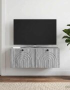 vidaXL Стенно монтиран ТВ шкаф Сива сонома 785 x 31 x 30 см