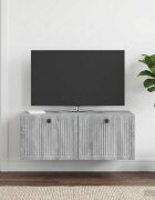 vidaXL Стенно монтиран ТВ шкаф Сива сонома 785 x 41 x 30 см
