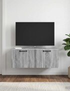 vidaXL Стенно монтиран ТВ шкаф Сива сонома 785 x 41 x 30 см