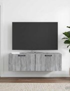 vidaXL Стенно монтиран ТВ шкаф Сива сонома 98 x 31 x 30 см